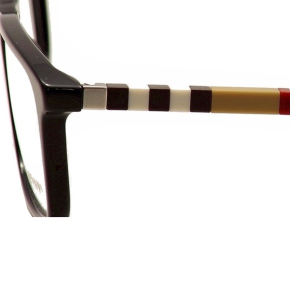 Burberry Black tan & white Rectangular Glasses 🤓 men woman B 2199 3001 53 17 145 - Picture 1 of 16